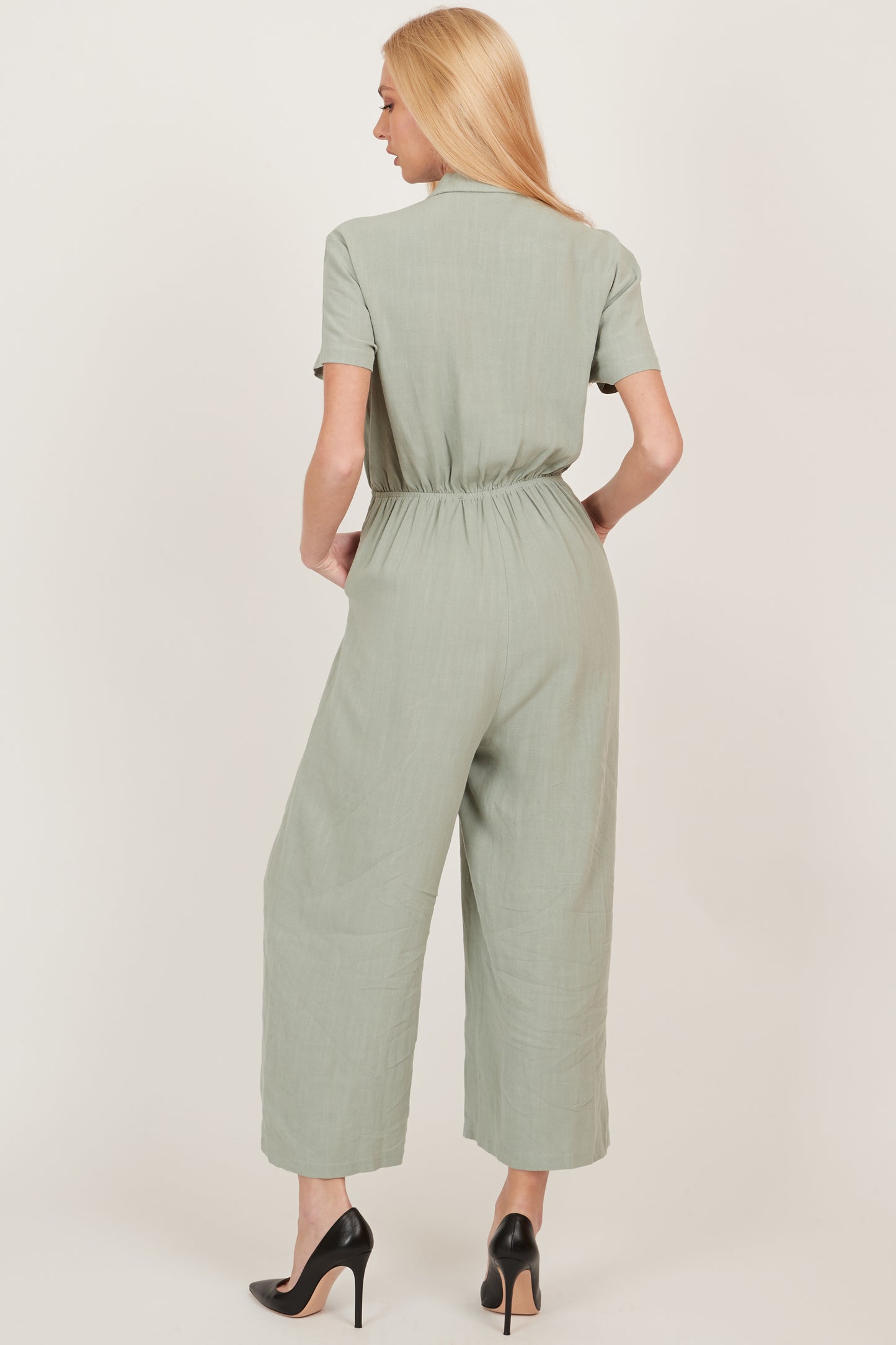 Front tie jumpsuit