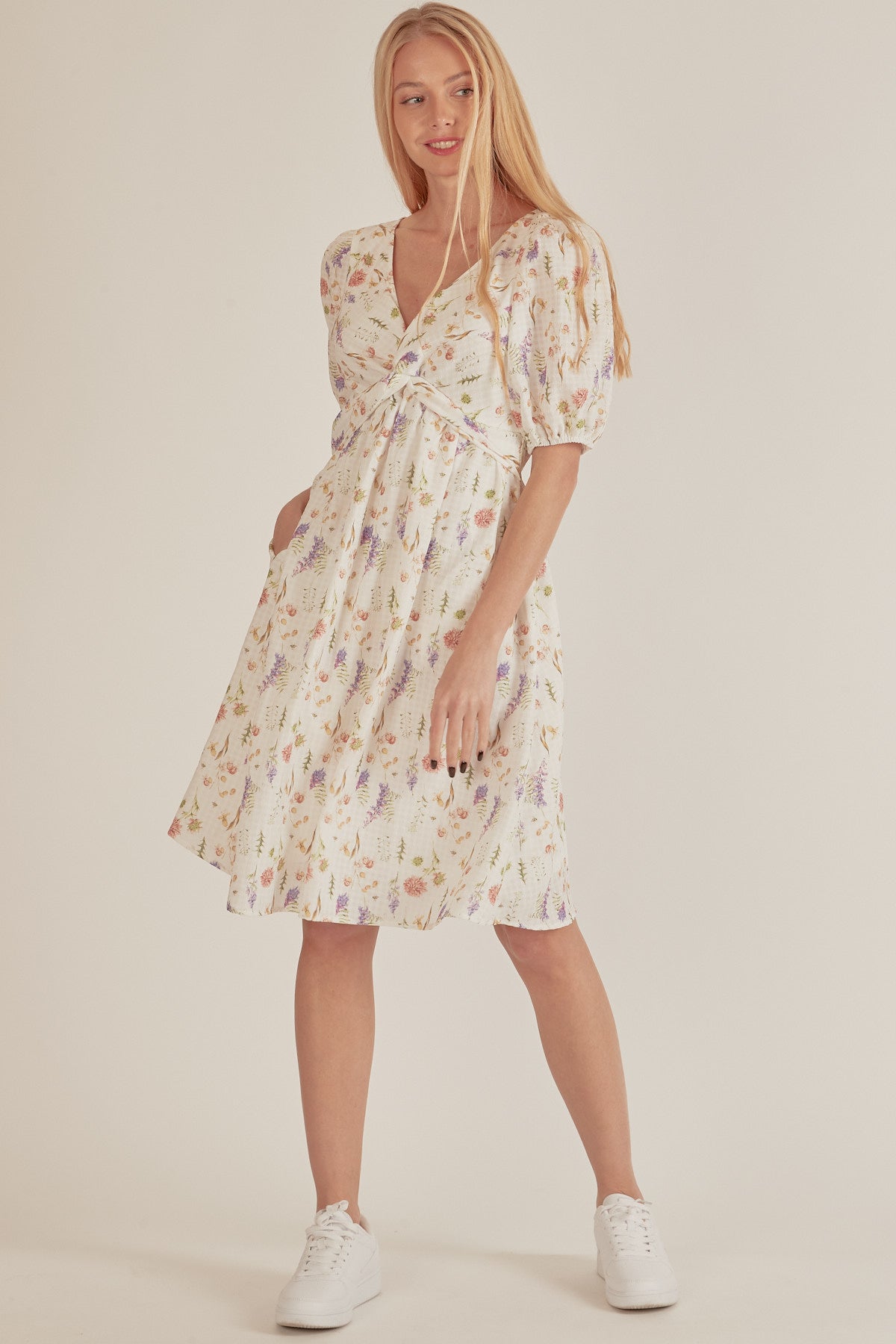 Floral print dress