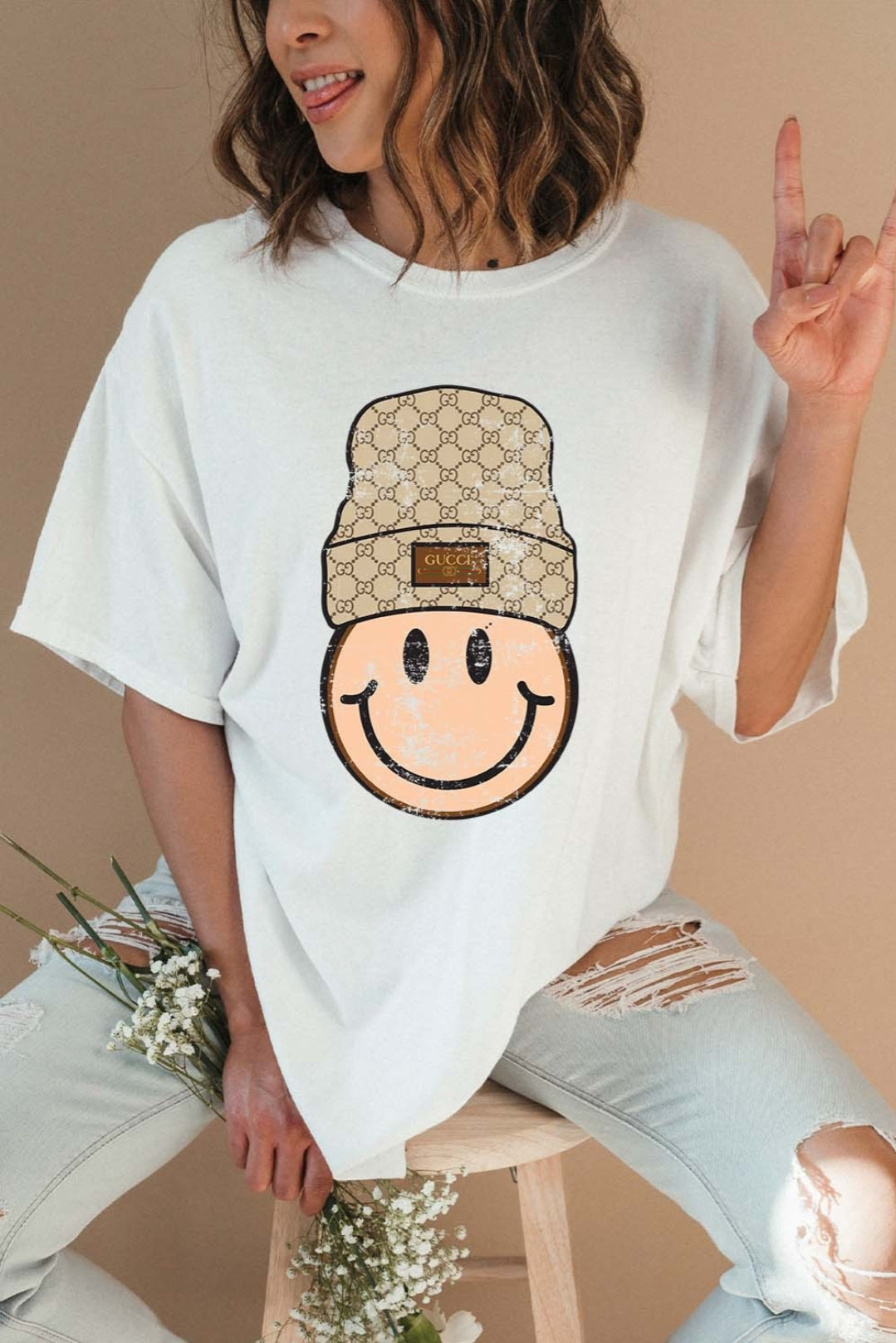 Unisex Smile graphic t shirt